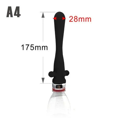 Portable Medical Silicone Enema Nozzle Mineral Water Bottle Shower Douche Irrigation Plug for Anal Vaginal Cleaning