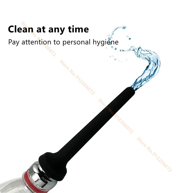 Portable Medical Silicone Enema Nozzle Mineral Water Bottle Shower Douche Irrigation Plug for Anal Vaginal Cleaning