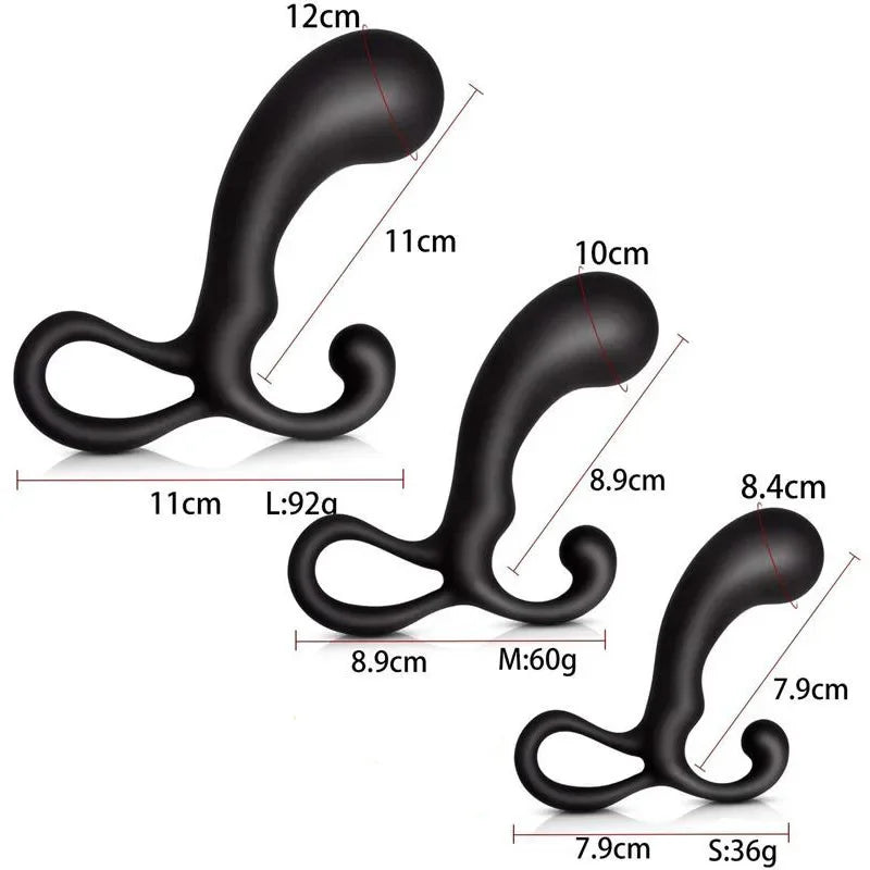 Portable Prostate Massager Masturbator Ass Anal Butt Plug Dilator Dildo Silicone Open G Spot Buttplug Sex Toys For Men Women