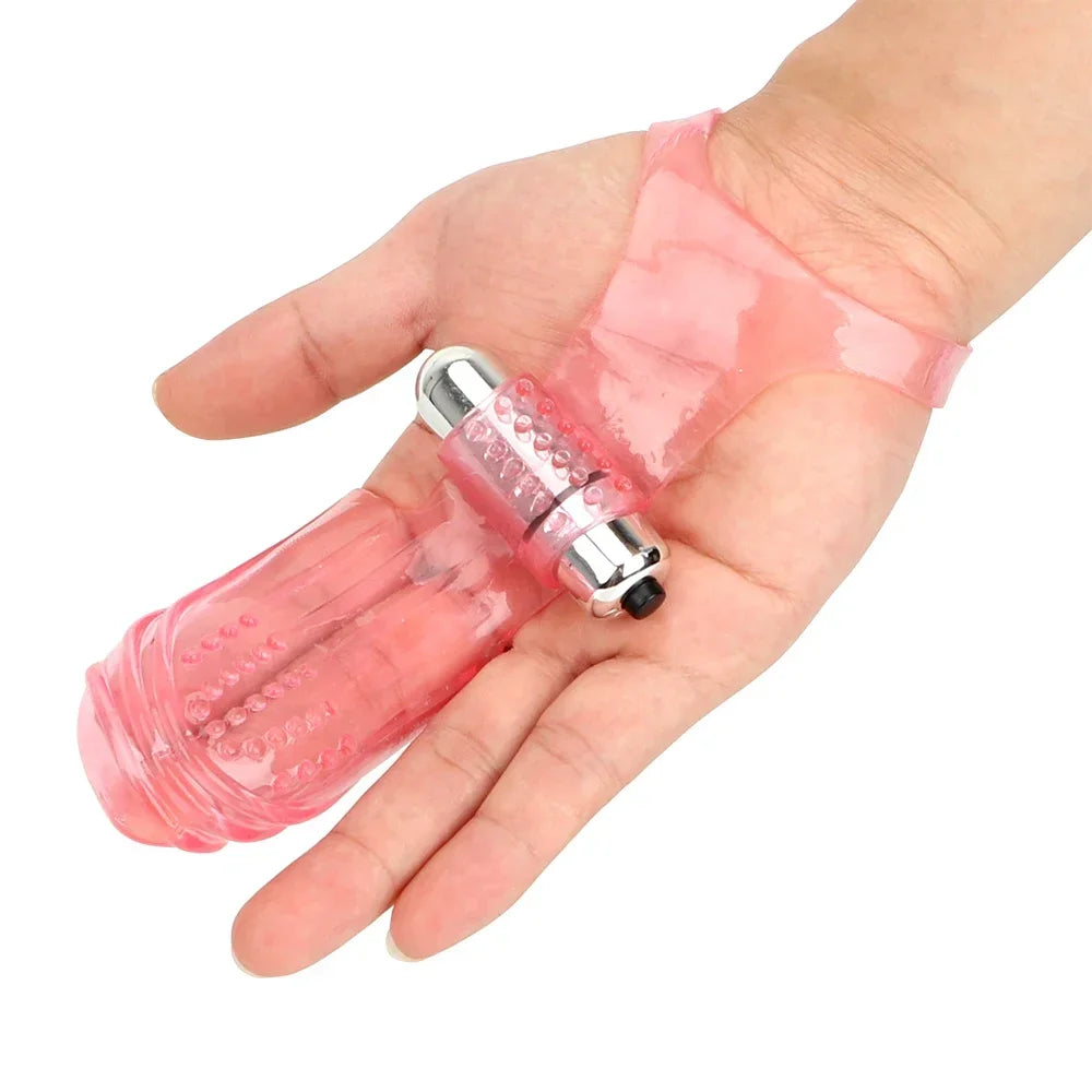 Powerful Finger Vibrator Sleeve Female Masturbator Sex Toys Vagina G Spot Massage Clitoris Stimulator Dildo Adult Sex Product