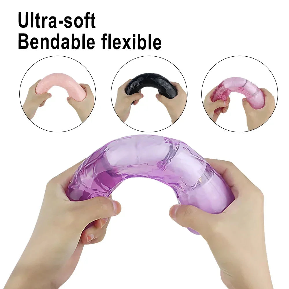 Powerful Soft Silicone Dildos Vibrator Realistic Penis Strong Motor G-spot Massager Female Masturbator Sex Toy for Couple