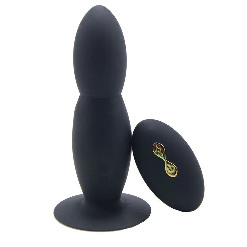 Prostate Vibration Massager for Man Anal Plug Remote Control Anal Waterproof Power Motor Mode Hip Silicone Adult Toys for Woman