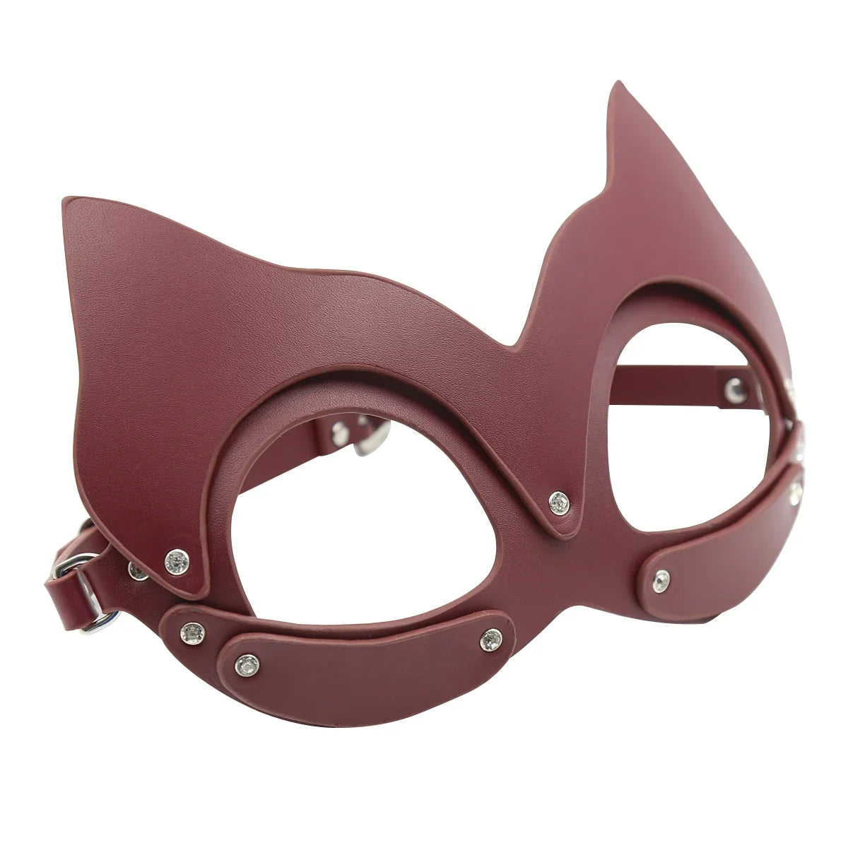 Pu Leather Half Face Cat Cosplay Eye Mask for Woman Adult Play Game Masquerade Ball Carnival Masks BDSM Sexy Cat Girl Sex Toys