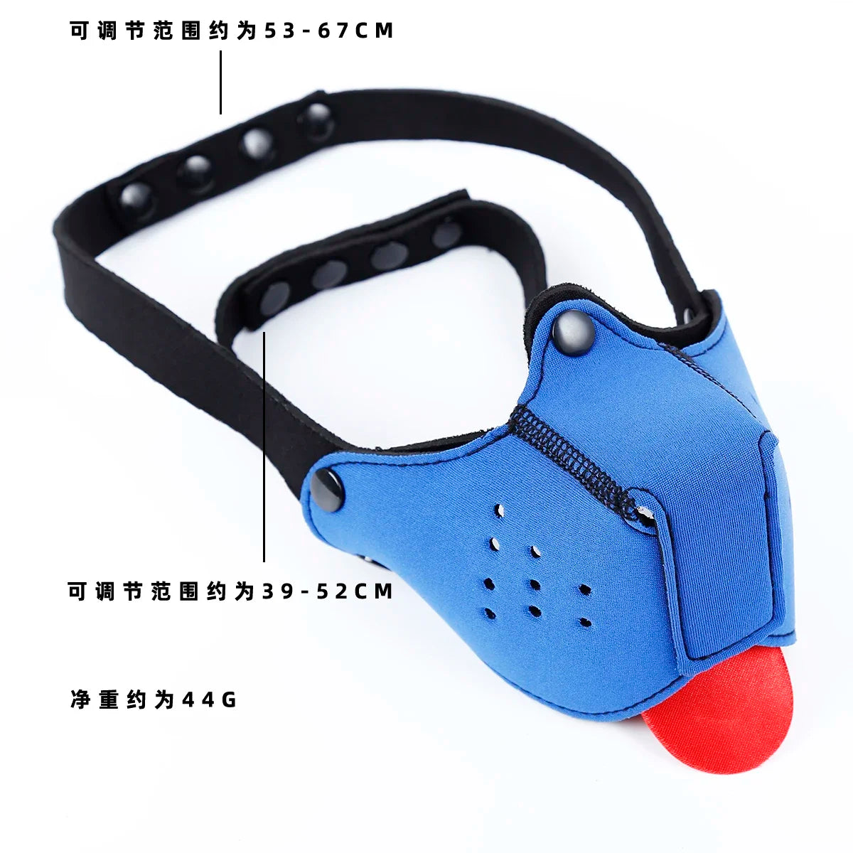 Puppy Play Dog Hood Mask Bdsm Bondage Slave Pet Roleplay Party Pup Half Face Mask with Detachable Nose Sex Toys for Couples 18+