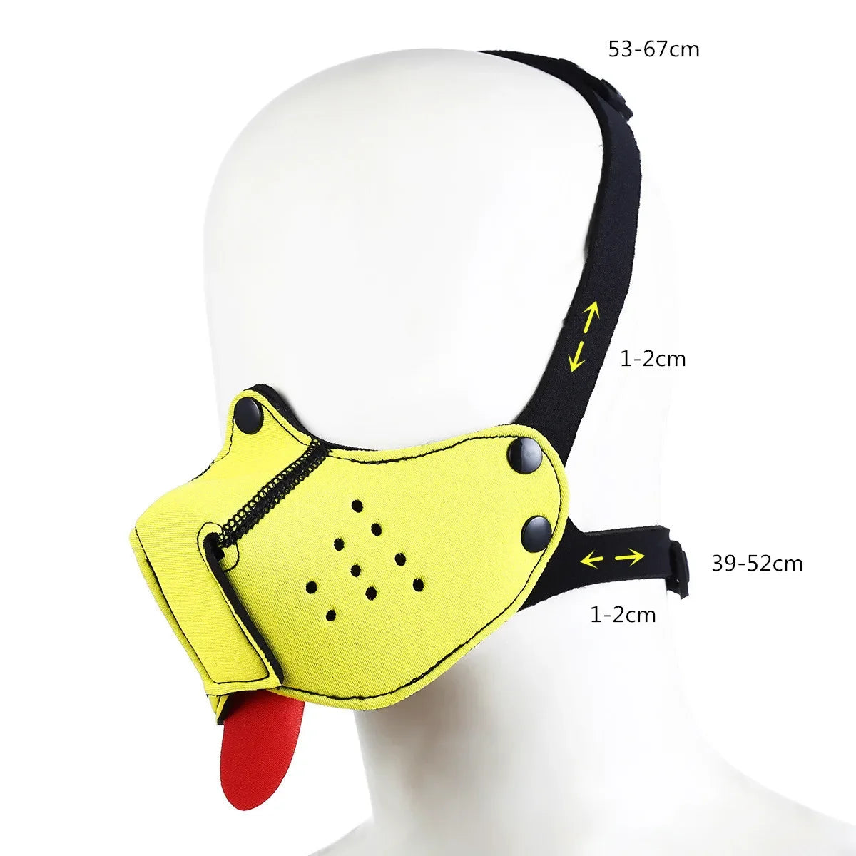 Puppy Play Dog Hood Mask Bdsm Bondage Slave Pet Roleplay Party Pup Half Face Mask with Detachable Nose Sex Toys for Couples 18+