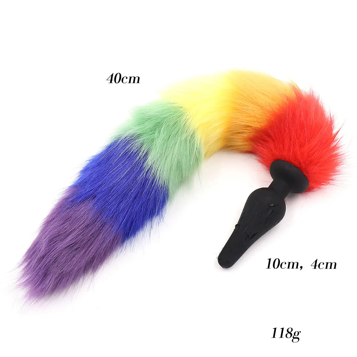 Rainbow Fox Tail LGBT Cat Tails Butt Anal Plug Sex Toy Couple Doggy Bullet Butt Plug G Spot Lover Products Sex Game BDSM