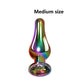 Rainbow metal small large set heavy anal beads butt plug jewelry Anus Stimulator Sex Toy for Men Women BDSM Prostate Massage