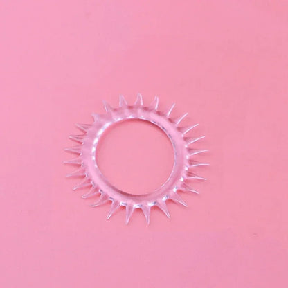 Random Color 3pc Prickly Cock Ring Sex Toys For Male Delay Ejaculation Scrotum Lock Ring Durable Penis Ring Enlarger Adult Goods