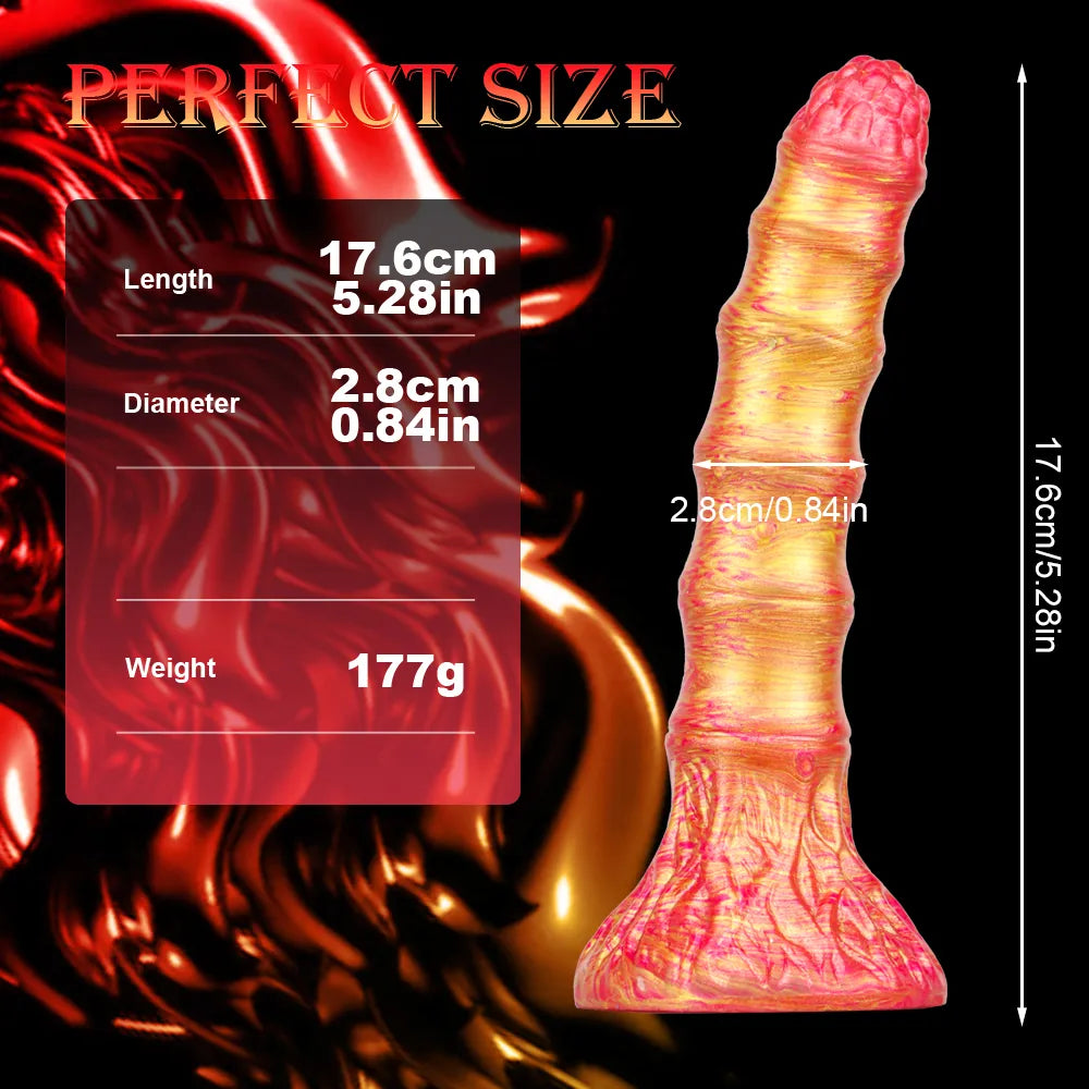 Realistic Animal Dildo Colorful Silicone Dragon Monster Dildo G-Spot Prostate Massage Anal Toy Sex Toys for Women Men Adult Toy
