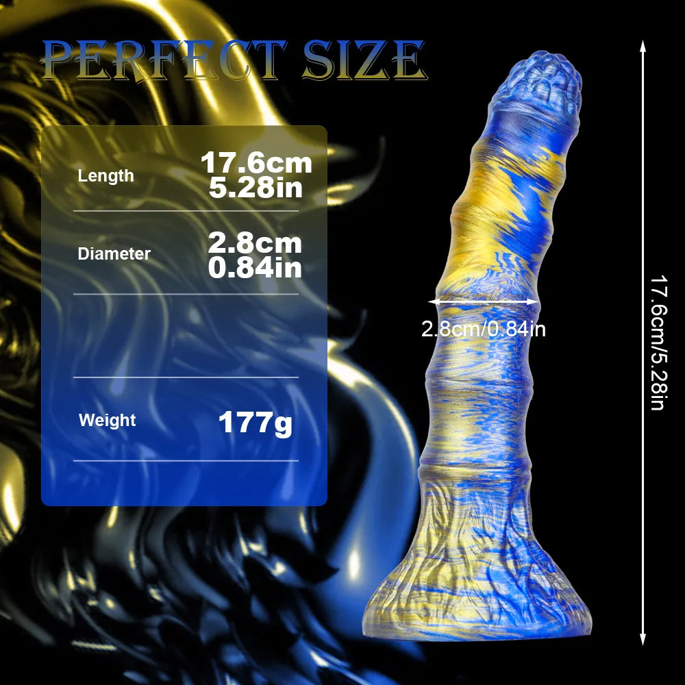 Realistic Animal Dildo Colorful Silicone Dragon Monster Dildo G-Spot Prostate Massage Anal Toy Sex Toys for Women Men Adult Toy