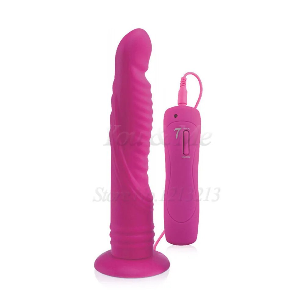 Realistic Big Dildo 7 Speeds Vibrator Silicone Strap on Huge Dildo Suc –  GXLOCK Store