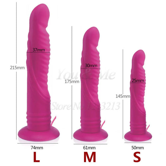 Realistic Big Dildo 7 Speeds Vibrator Silicone Strap on Huge Dildo Suction Cup Anal Vibrators Butt Plug Adult Sex Toys for Woman