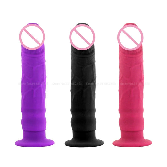 Realistic Dildo 3 colors Silicone Dildos for Women, Suction Cup Dilldo Consolador Penis Artificial Small Anal Dildo Sex Toys.