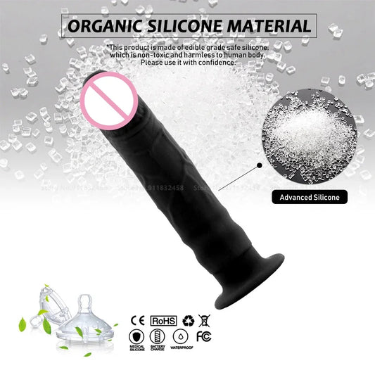 Realistic Dildo 3 colors Silicone Dildos for Women, Suction Cup Dilldo Consolador Penis Artificial Small Anal Dildo Sex Toys.