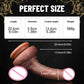 Realistic Dildo Double Foreskin Thick Glans Penis Strong Suction Cup Prostate Massager Lesbian Strap on Dildo Sex Toys for Women