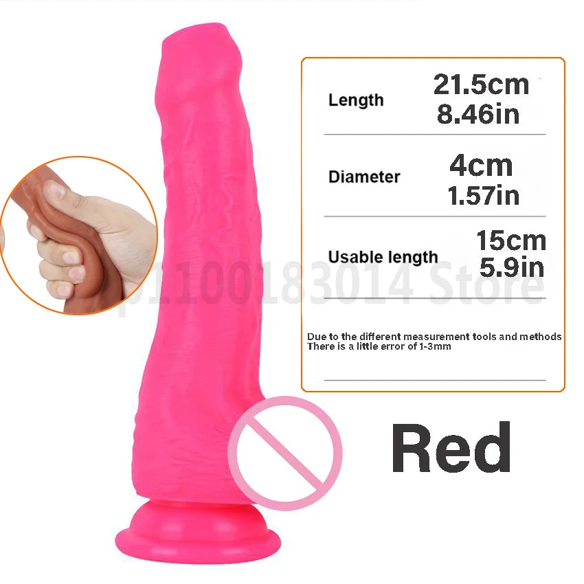 Realistic Dildo Penis for Women Dildo With Suction Cup Female Masturbators Foreskin Move Big Cock Anal Sex Toys For Adults 18