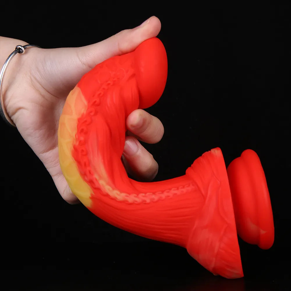 Realistic Dildo Silicone Wolf Dog Penis Dildo Prostate Massager Large –  GXLOCK Store