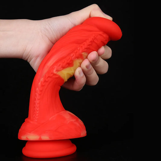 Realistic Dildo Silicone Wolf Dog Penis Dildo Prostate Massager Large Butt Plug Dragon Anal Sex Toys for Women Strapon Dildo