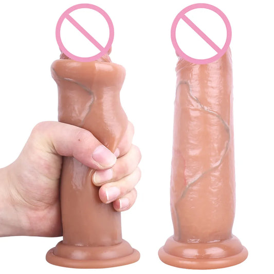 Realistic Dildo Skin Feeling Dildo Huge Soft and Flexible Sliding Penis Sex Toys for Women Female Masturbation Adult Toys