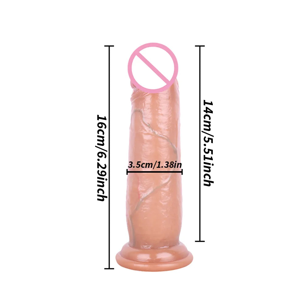 Realistic Dildo Skin Feeling Dildo Huge Soft and Flexible Sliding Penis Sex Toys for Women Female Masturbation Adult Toys