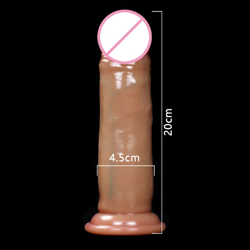 Realistic Dildo Soft Sliding Foreskin Huge Big Penis