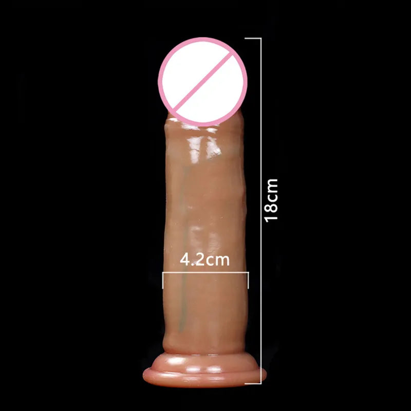 Realistic Dildo Soft Sliding Foreskin Huge Big Penis