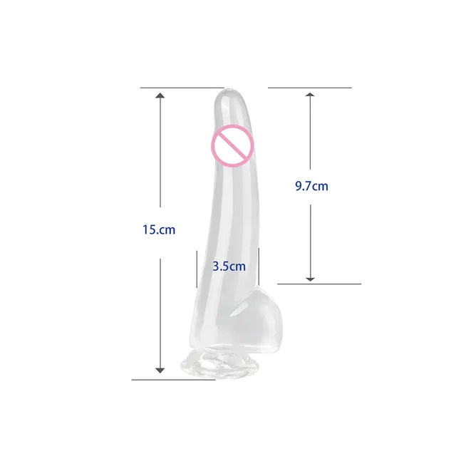Transparent Penis Dick With Suction Cup