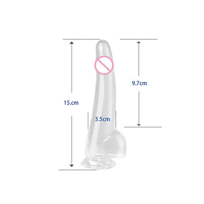 Transparent Penis Dick With Suction Cup