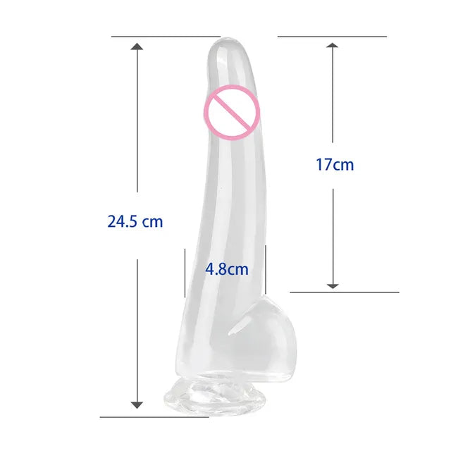 Transparent Penis Dick With Suction Cup