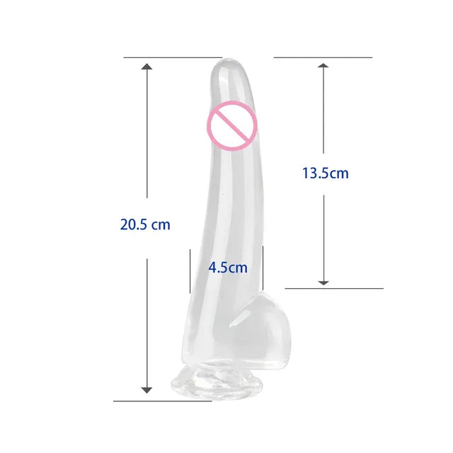 Transparent Penis Dick With Suction Cup