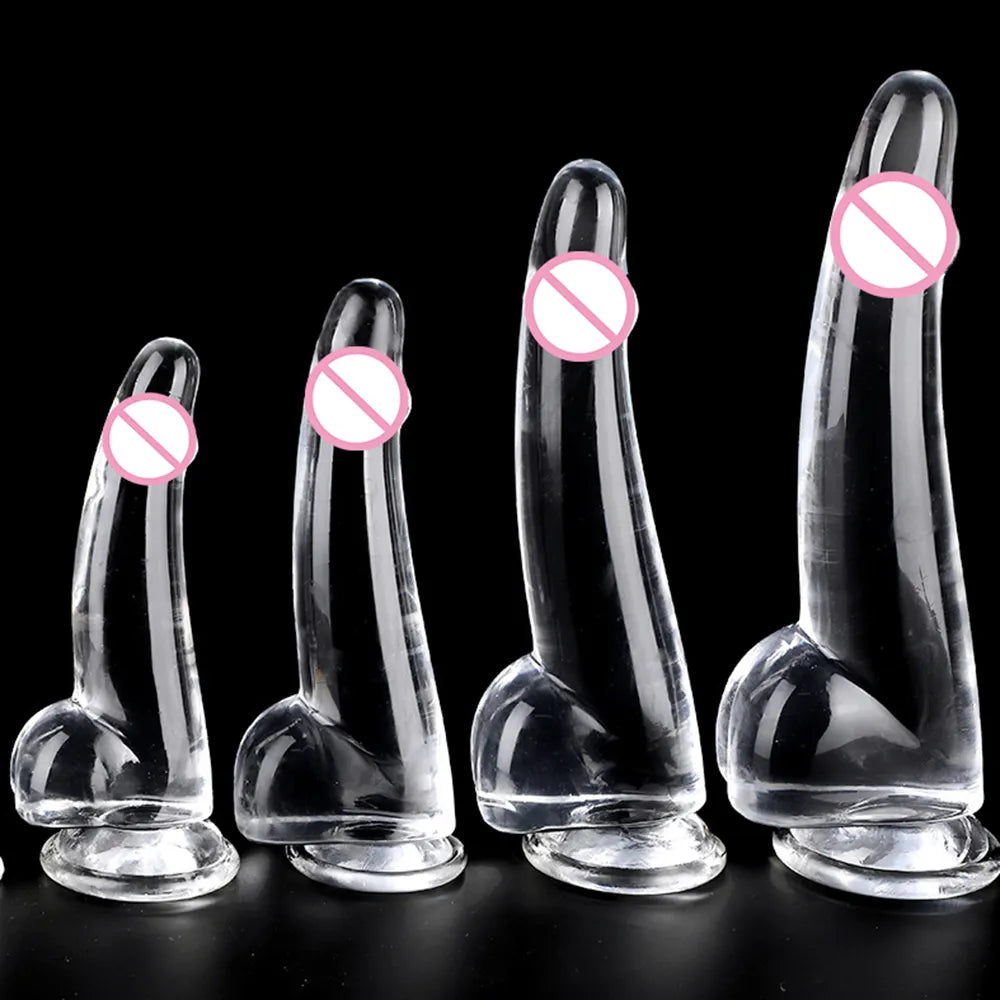 Transparent Penis Dick With Suction Cup