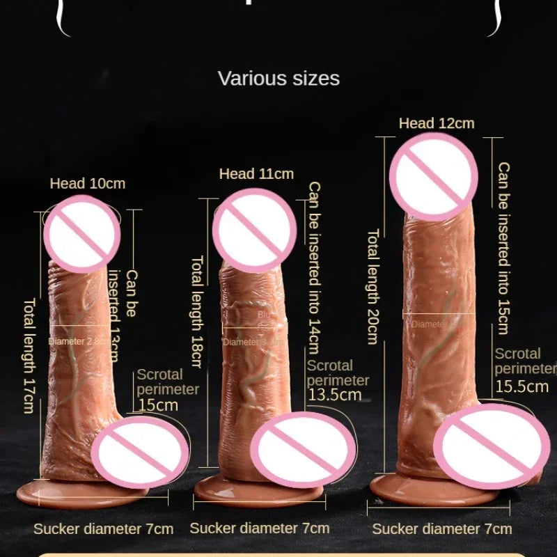 Realistic Dildo for Female Pleasure Sex Toy Anal Plug Dildo Vaginal Stimulation Couple Flirting with Suction Cup Adult Supplies