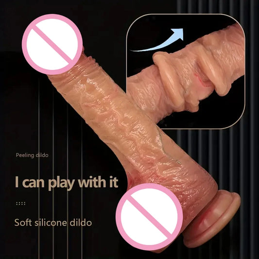 Realistic Dildo for Female Pleasure Sex Toy Anal Plug Dildo Vaginal Stimulation Couple Flirting with Suction Cup Adult Supplies