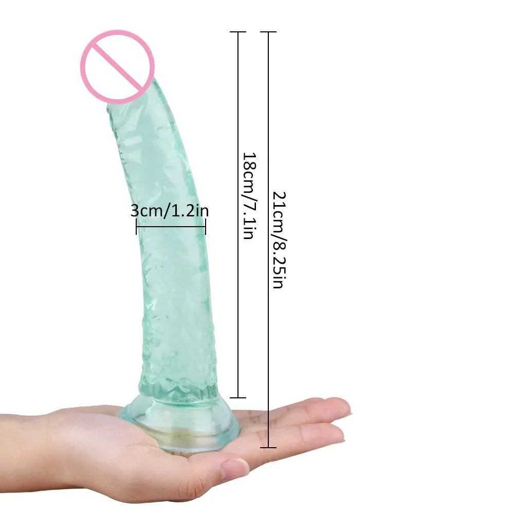 Soft Jelly Suction Cup Fake Penis