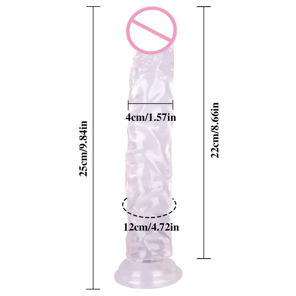 Soft Jelly Suction Cup Fake Penis