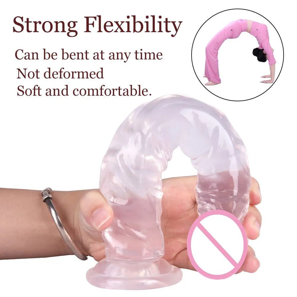 Soft Jelly Suction Cup Fake Penis