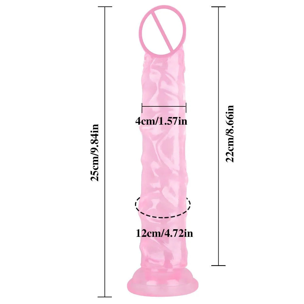 Soft Jelly Suction Cup Fake Penis