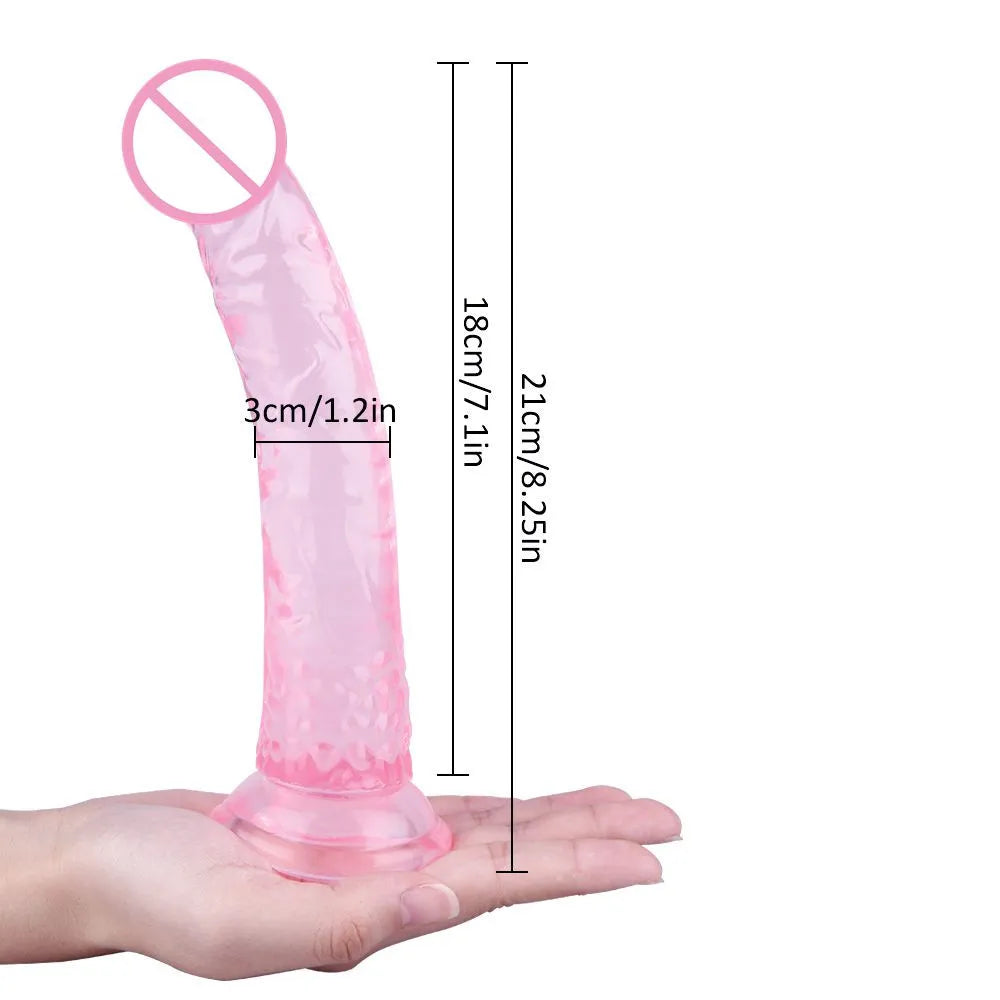 Soft Jelly Suction Cup Fake Penis