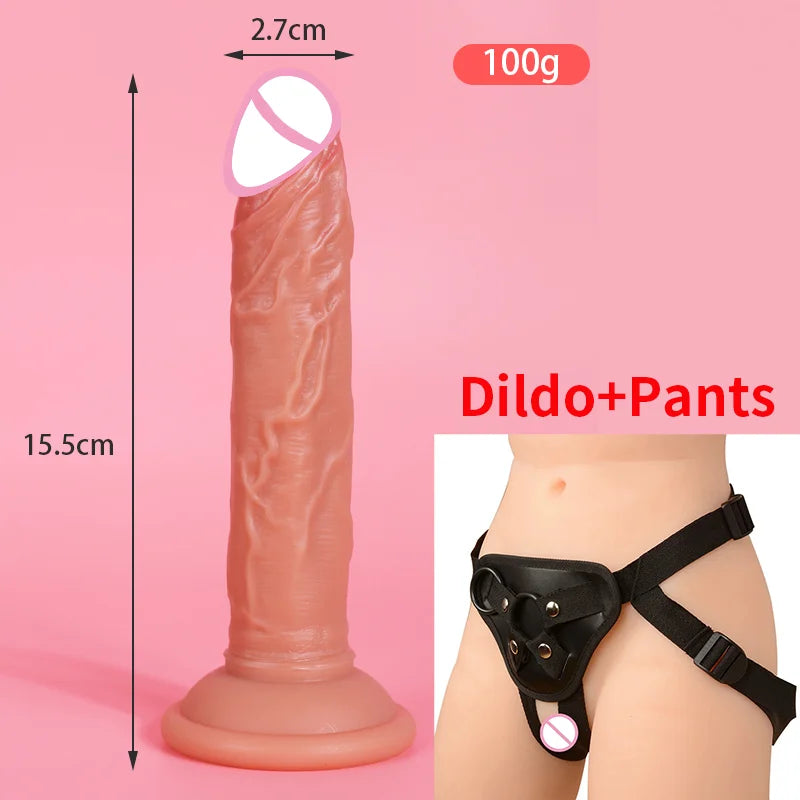 Realistic Dildo with Powerful Suction Cup Silicone Small Penis Big Dick Sex Toys Flexible G-spot Dildo Female vaginal anal Plug