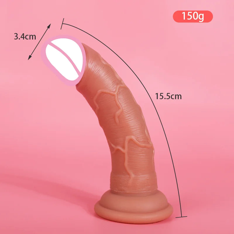 Realistic Dildo with Powerful Suction Cup Silicone Small Penis Big Dick Sex Toys Flexible G-spot Dildo Female vaginal anal Plug