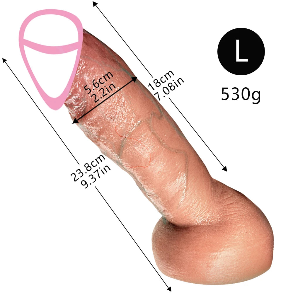 Realistic Dildo with Powerful Suction Cup Silicone Small Penis Big Dick Sex Toys Flexible G-spot Dildo Female vaginal anal Plug