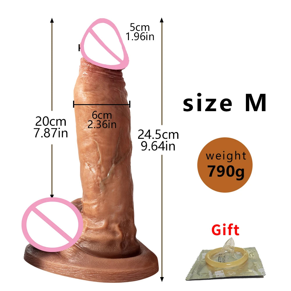 Realistic Dildo with Powerful Suction Cup Silicone Small Penis Big Dick Sex Toys Flexible G-spot Dildo Female vaginal anal Plug