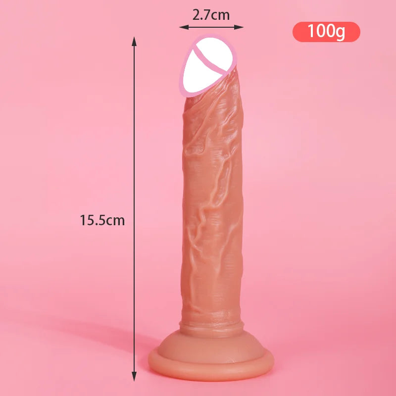 Realistic Dildo with Powerful Suction Cup Silicone Small Penis Big Dick Sex Toys Flexible G-spot Dildo Female vaginal anal Plug