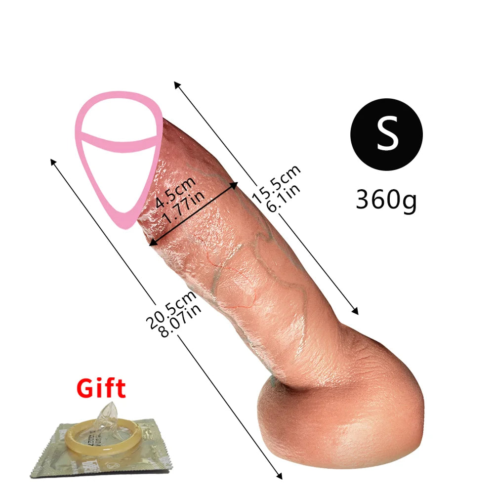 Realistic Dildo with Powerful Suction Cup Silicone Small Penis Big Dick Sex Toys Flexible G-spot Dildo Female vaginal anal Plug