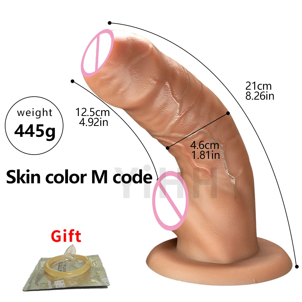 Realistic Dildo with Powerful Suction Cup Silicone Small Penis Big Dick Sex Toys Flexible G-spot Dildo Female vaginal anal Plug