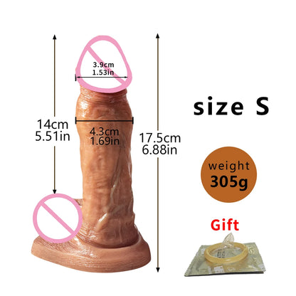 Realistic Dildo with Powerful Suction Cup Silicone Small Penis Big Dick Sex Toys Flexible G-spot Dildo Female vaginal anal Plug