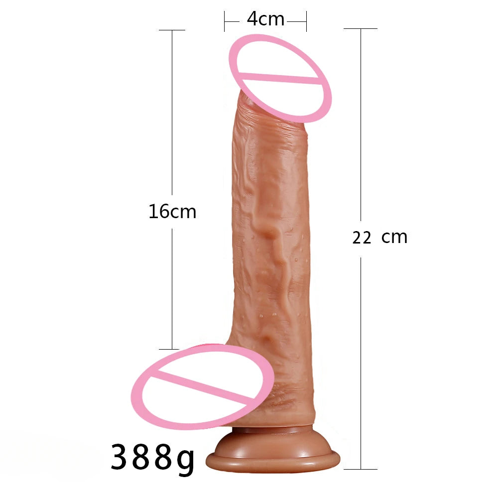 Realistic Dildo with Strap Silicone Penis Balanus with Suction Cup for Women Masturbation Anal Vaginal G Spot Sex Toys for Adult