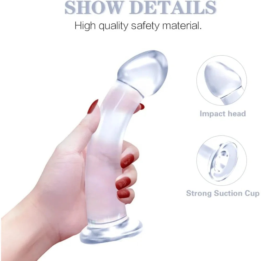 Realistic Dildo with Strong Suction Cup for Beginners G-Spot Vagina Stimulation Dildo Anal Plug Sex Toys for Women and Couple