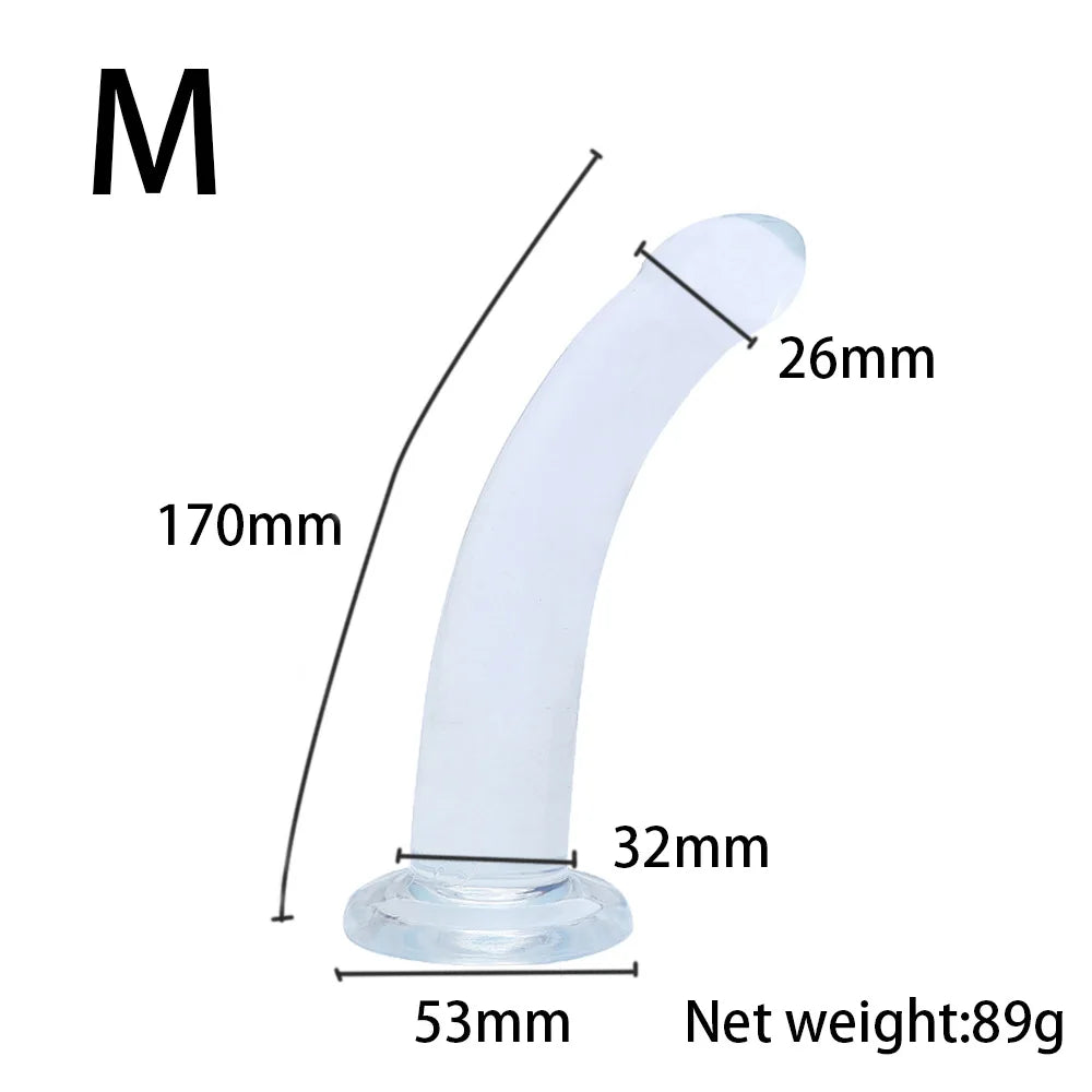 Realistic Dildo with Strong Suction Cup for Beginners G-Spot Vagina Stimulation Dildo Anal Plug Sex Toys for Women and Couple