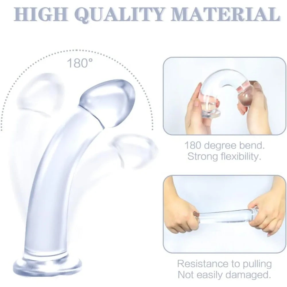 Realistic Dildo with Strong Suction Cup for Beginners G-Spot Vagina Stimulation Dildo Anal Plug Sex Toys for Women and Couple